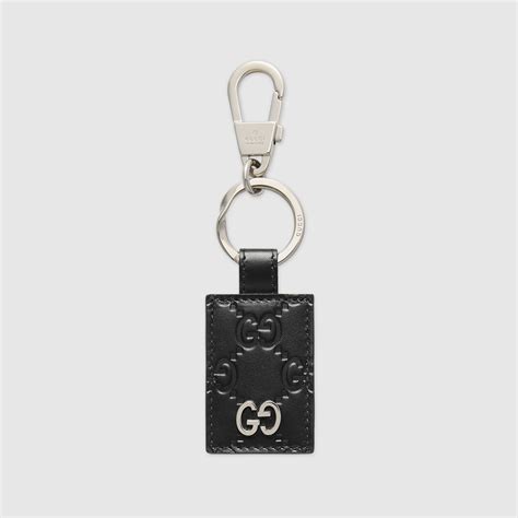 gucci leather key ring|Gucci signature key ring.